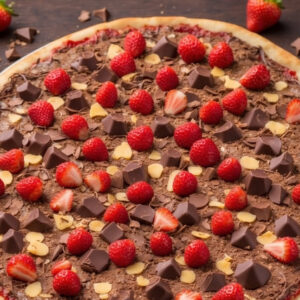 Pizza de Morango, Chocolate e marshmallow 